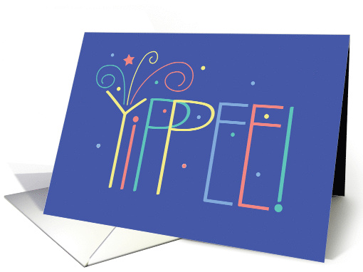 Hand Lettered YIPPEE Large Letters Congratulations for... (1919364)