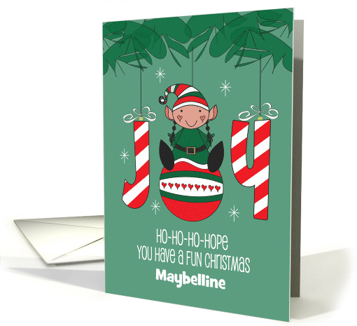 Hand Lettered Christmas Elf Joy Ornaments Ho Ho Ho with... (1921046)