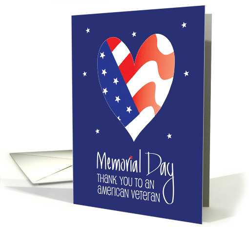 Hand Lettered Memorial Day for Veteran Heart Red White... (1923942)