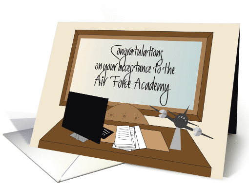 Hand Lettered Acceptance to Air Force Academy Desk with... (1924526)