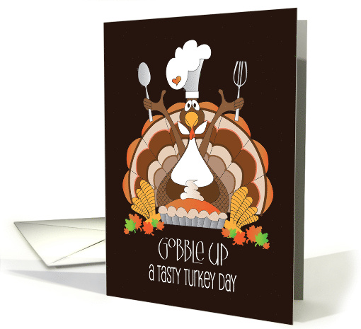 Hand Lettered Thanksgiving Gobble Up Turkey Day Turkey... (1924542)