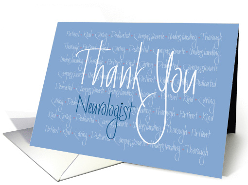 Hand Lettered Medical Thank You to Neurologist with... (1924938)