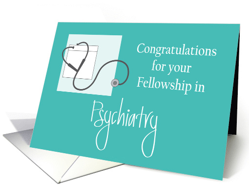 Hand Lettered Fellowship in Psychiatry Stethoscope and... (1926156)