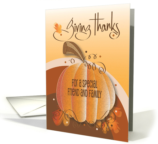 Hand Lettered Thanksgiving Giving Thanks Pumpkin for... (1926166)