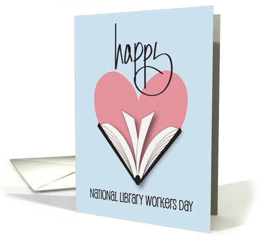 Hand Lettered National Library Workers Day with Heart and... (1927652)