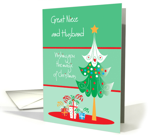 Hand Lettered Christmas Great Niece and Husband Magic... (1927816)