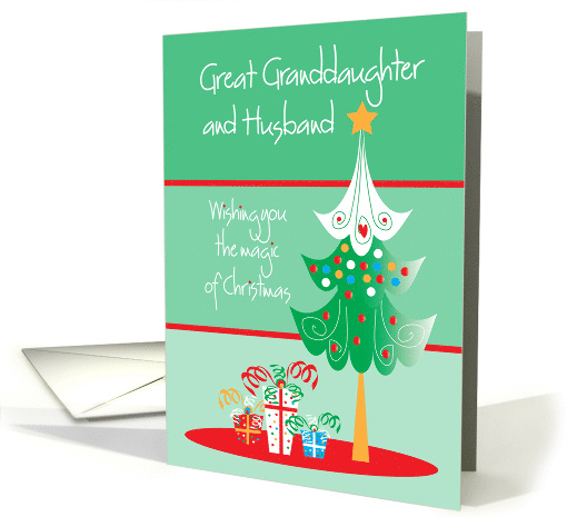 Hand Lettered Christmas Great Granddaughter and Husband... (1927818)