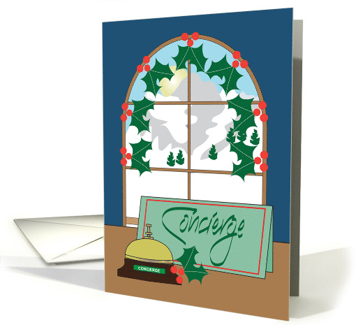 Hand Lettered Christmas For Concierge Decorated Window... (1928762)