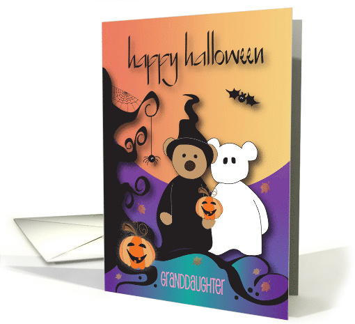 Hand Lettered Halloween Granddaughter Witch and Ghost... (1929094)