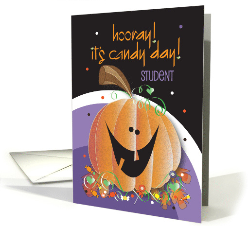 Hand Lettered Halloween Hooray Candy Day for Student... (1929592)