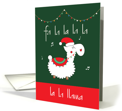 Hand Lettered Christmas Fa La La La La La La Llama with... (1945992)