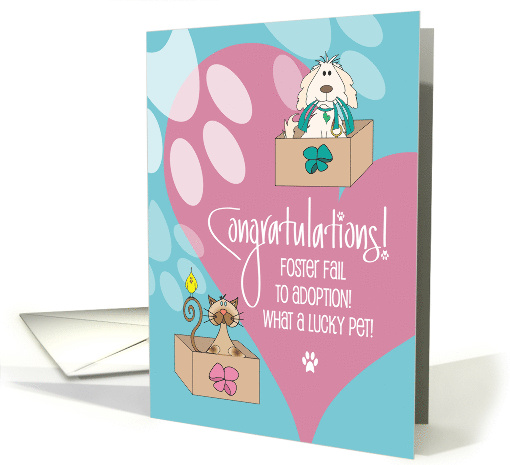 Hand Lettered Shelter Rescue Foster Fail to Adoption Dog... (1947406)