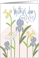 Hand Lettered Mother's Day Flowers and Hearts From All of Us