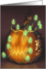Jack O Shrooms Halloween Jack O Lantern card