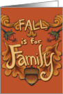 Fall is for Family Autumnal Plants card