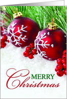 Elegant and Snowy Christmas Wishes card