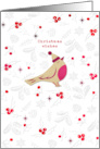 Stylish Christmas Wish with a Touch of Mistletoe card