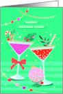 Warmest Christmas Cheers with Festive Cocktails card