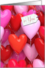 Valentine’s Day For You With Hearts Balloons card