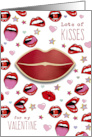Lots Of Kisses For My Valentine card