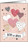 Lots of Love For Valentine’s Day Heart Balloons card