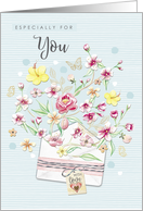 Beautiful Special Mother’s Day with Flowers card