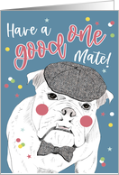 Birthday Dog Funny Hat and Bow Tie Humour card