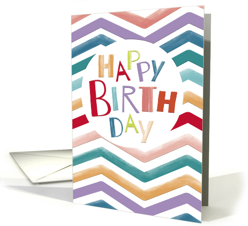Colorful Letters Happy Birthday card (1788106)