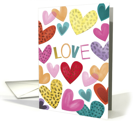 Love and Hearts Colorful card (1788346)