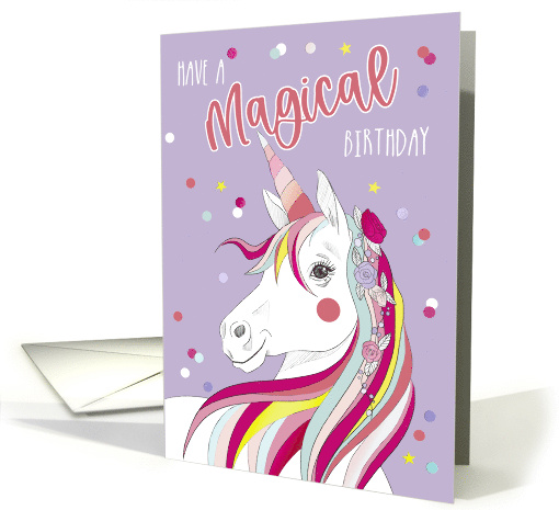 Magical Birthday Fabulous Unicorn card (1788382)
