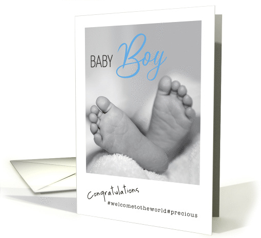 Cute Baby Boy Birth Congratulations card (1790744)