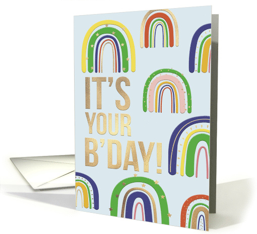 Rainbow Design Colorful Birthday card (1791244)