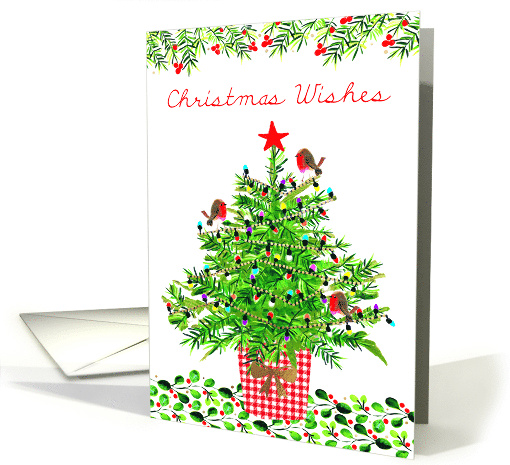 Nostalgic Holiday Wishes with Christmas Tree card (1805488)
