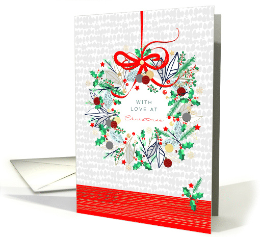 With Love at Christmas Charming Wreath card (1805490)
