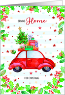 Driving Home for Christmas with Presents card