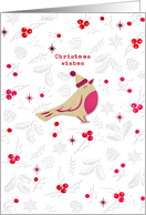 Stylish Christmas Wish with a Touch of Mistletoe card