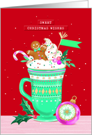 Christmas Charm with Hot Cocoa and Gingerbread card