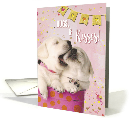 Adorable Hugs and Kisses for Valentine's Day card (1817784)