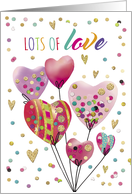 Lots of Love with Balloons for Valentine’s Day card