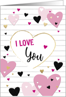 Valentine’s Day Heartfelt I Love You card