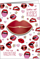 Lots Of Kisses For My Valentine card