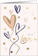 Valentine’s Day Lots of Love with Hearts card