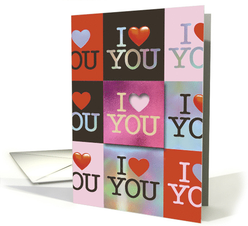 Charming I Love You For Valentine's Day card (1823610)