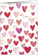 Mother’s Day with Love and Little Hearts card