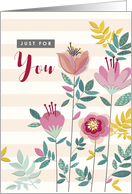 Just For You on Mother’s Day card