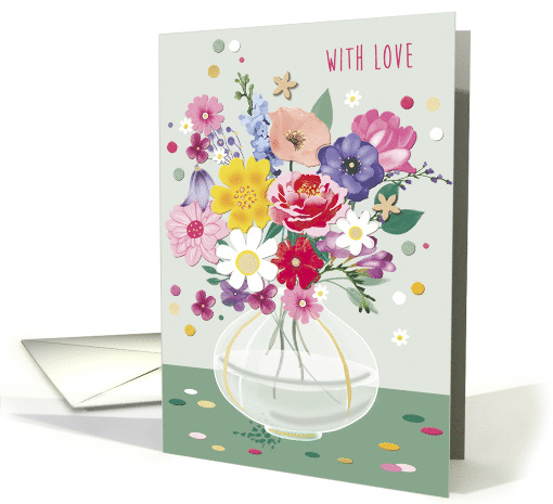 With Love and Flowers for Mother's Day card (1841886)