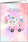 Cute Elephant Birthday for Girls card