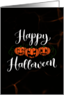 Happy Pumpkin Halloween card