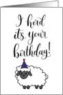 Happy Birthday with Birthday Hat Herd card