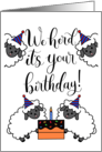 Happy Birthday with Birthday Hat Herds card